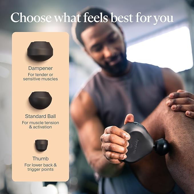 TheraGun Mini (3rd Generation) by Therabody – Ultra-Portable Massage Gun and Travel Essential for Fast, Effective Pain and Tension Relief Anywhere (Black)-Ruum Studio Home