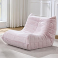 Bean Bag Chairs for Adults Giant Bean Bag Chair Memory Foam BeanBag Chair Big Bean Bag Sofa with Filler Faux Fur Fireside Beanbags Lazy Sofa for Living Room Bedroom Dorm Office (Pink Plush)-Ruum Studio Home