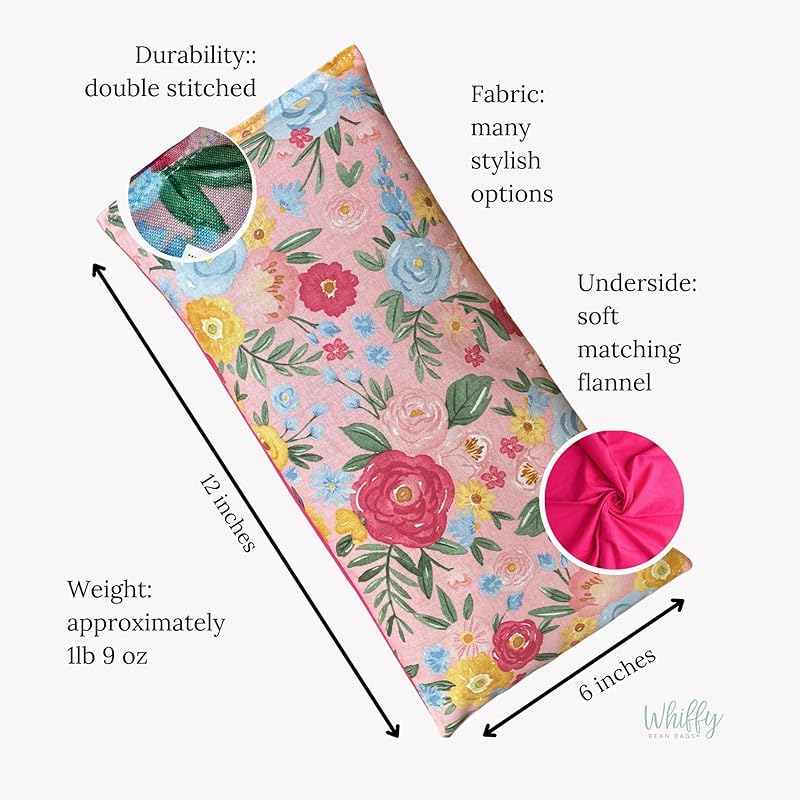 Large Microwave Heating Pad with Flax Seed, Scented or Unscented, Good For Back Pain or Cramps, Moist Heat Therapy or Ice Pack, Microwavable Bean Bag, 6" x 12" (Red and Black, No Added Herbs)-Ruum Studio Home