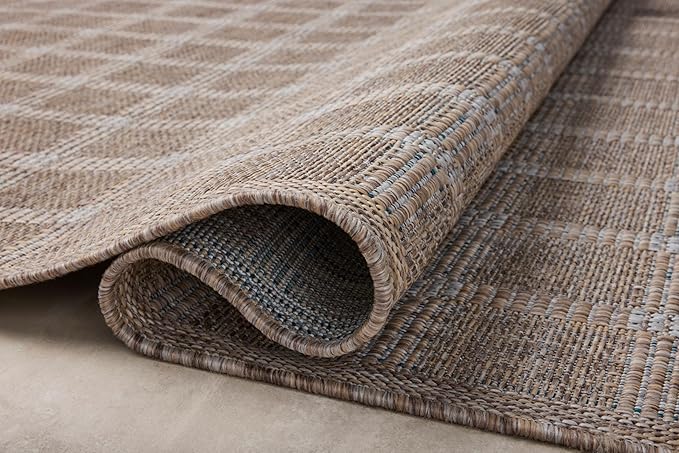 Loloi Amber Lewis Topanga Collection TOP-01 Natural/Bone 5'-3" x 7'-6" Indoor/Outdoor Area Rug-Ruum Studio Home