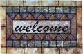 Door Mat Welcome Mat, Heavy Duty Door Mat 17.7 x 29.5 Inch Front Door Mat Rug Doormat for Outdoor Entrance Home Non-Slip Rubber Rug for Front Door, Outside, Entryway, Patio (Brown Welcome)-Ruum Studio Home