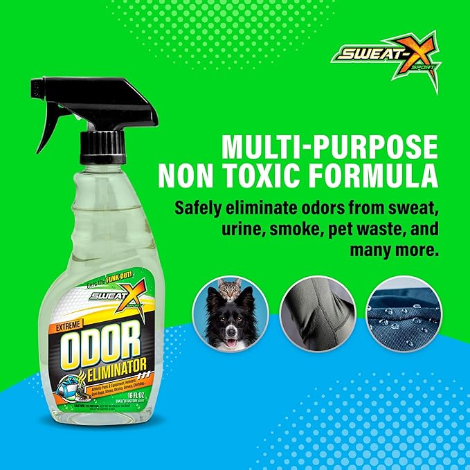 Extreme Odor Spray - Multipurpose No-Wash Deodorizer - Ideal for Shoes and Gym Clothing - Victory Scent (16 fl oz)-Ruum Studio Home