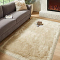AMTOVO Faux Fur Sheepskin Rug for Living Room, 4 x 6 ft Beige Fluffy Area Rug for Bedroom, Playroom, Luxury Room Decor, Rectangle-Ruum Studio Home