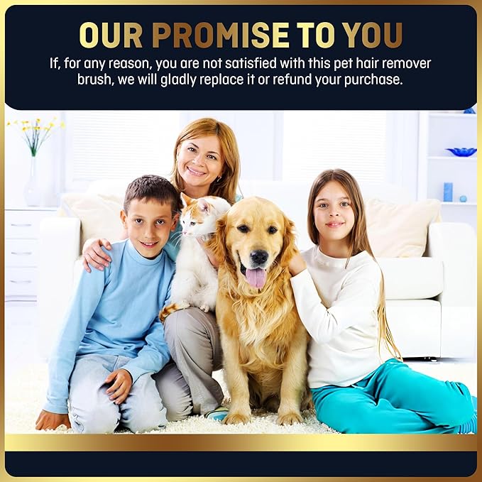 Lint Brush, Lint Remover, and Pet Hair Remover for Laundry, Clothes, Couches, Car Seats, Furniture and Fabric. Reusable Dog and Cat Fur Wizard Hair Removal Brush. ALLISTAR (Midnight Blue)-Ruum Studio Home