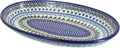 Blue Rose Polish Pottery Holiday Pine Oval Platter-Ruum Studio Home
