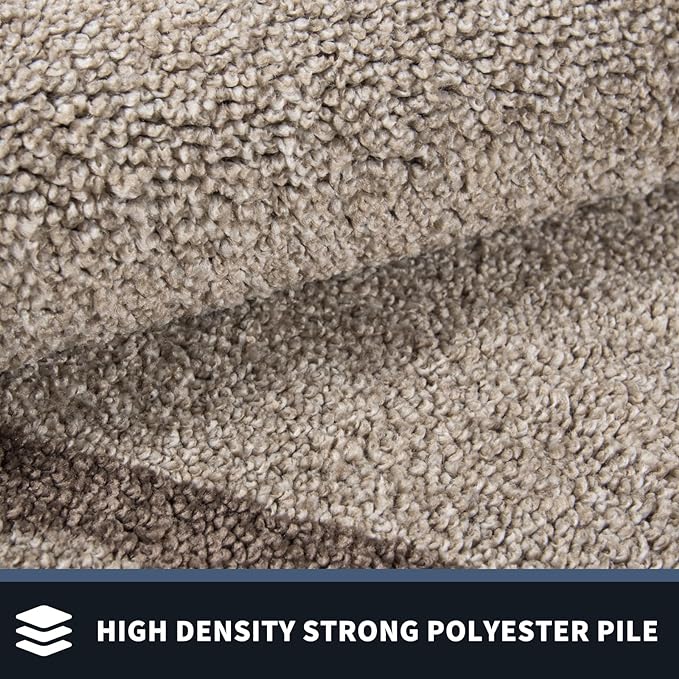 PURRUGS Dirt Trapping Door Mat 32" x 48", Non-Slip/Skid Machine Washable Entryway Rug, Shoes Scraper, Area Rug, Super Absorbent Welcome Mat for Muddy Wet Shoes and Paws, Beige & Grayish Brown-Ruum Studio Home
