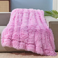 GONAAP Fuzzy Faux Fur Throw Blanket Twin Size Light Pink Super Soft Cozy Plush Fuzzy Shaggy Blanket for Couch Sofa Bed (Light Pink, Twin(60"x80"))-Ruum Studio Home