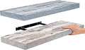 Sorbus Floating Shelf — Hanging Wall Shelves Decoration — Perfect Trophy Display, Photo Frames — Extra Long 24 Inch (Rectangle Shelf Set - Blue White)-Ruum Studio Home