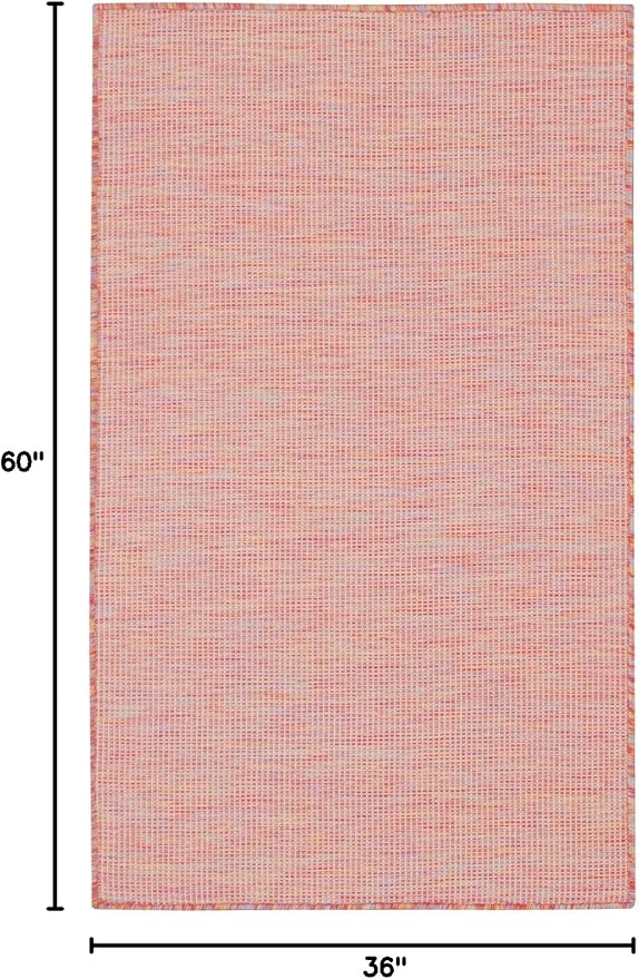 Nourison Home Positano Indoor/Outdoor Rainbow 3' x 5' Area Rug, Easy Cleaning, Non Shedding, Bed Room, Living Room, Dining Room, Backyard, Deck, Patio (3x5)-Ruum Studio Home
