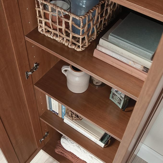 Sauder HomePlus Storage Pantry cabinets, ‎L: 23.25" x W: 17" x H: 71.18", Sienna Oak-Ruum Studio Home