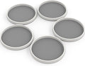 Simple Houseware 12-Inch Lazy Susan Spice Organizer Rotating Tray, 5-Pack-Ruum Studio Home