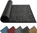 Mibao Front Door Mat, Dirt Trapper Welcome Mat for Outdoor Indoor, Non-Slip Waterproof Doormat, Durable Machine Washable Low Profile Entry Rug for Back Door Outside Patio Porch, 60" x 36", Black-Ruum Studio Home
