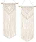 Dahey 2 Pcs Macrame Wall Hanging Woven Tapestry Wall Art Decor - Beautiful for Boho Home Decor, Apartment, Nursery, Party Decorations, 26" L×13" W, Medium-Ruum Studio Home