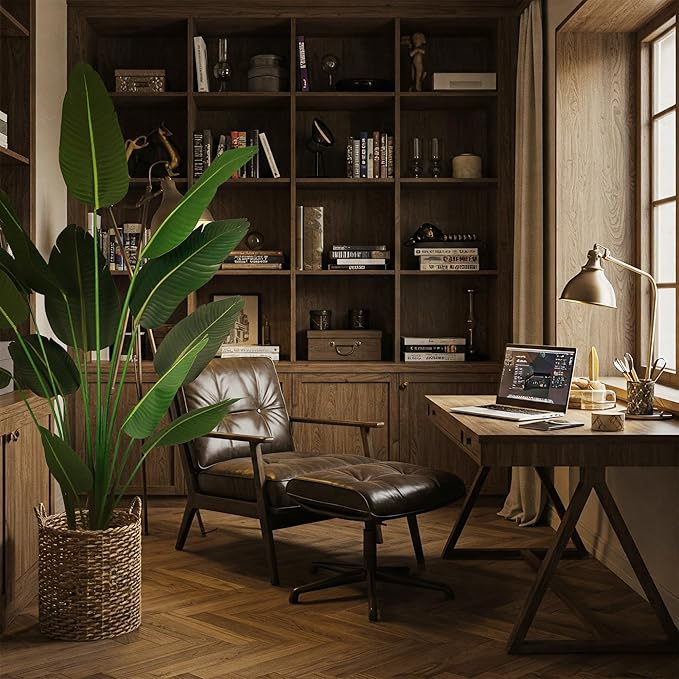 Worth Garden Artificial Bird of Paradise Plant 5.9ft, Set of 2 Large Faux Tropical Trees for Home and Office Décor, 70.8in Realistic Greenery for Indoor and Outdoor Spaces-Ruum Studio Home