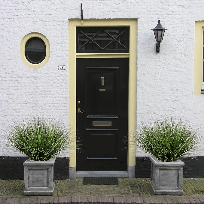 32PCS 17.3" Fake Plants Artificial Wheat Grass Greenery Plastic Plants Fake Grass Artificial Plants for Outdoor Decor Artificial Grass Plant with Greenery Stems for Indoor Home Decoration-Ruum Studio Home