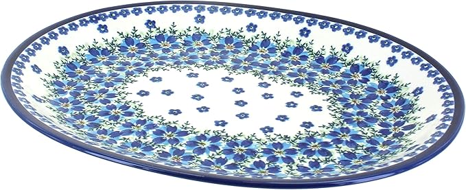 Blue Rose Polish Pottery Kalina Large Serving Platter-Ruum Studio Home