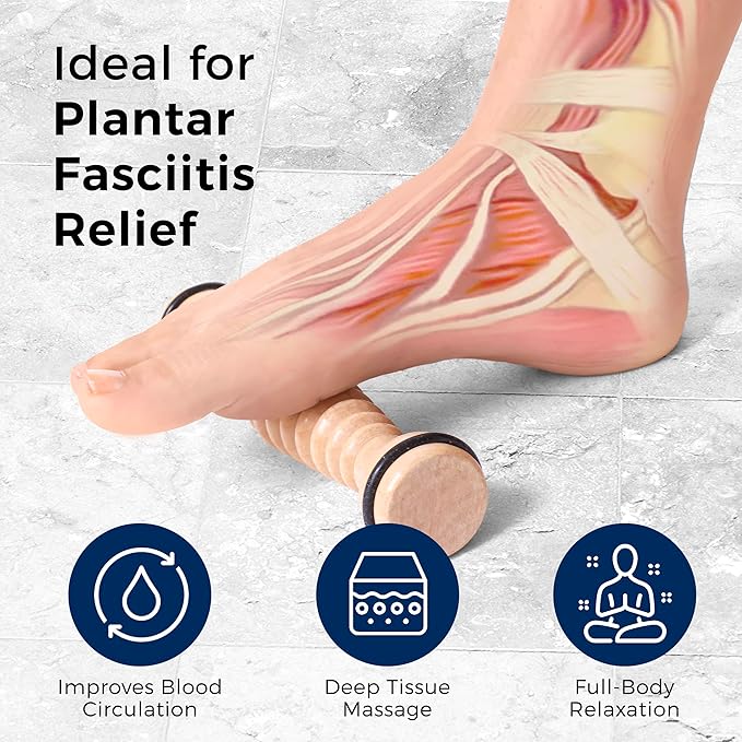 TOFL - Wooden Foot Massager - Natural Acupressure Reflexology Massage Roller for Relaxation and Stress Relief-Ruum Studio Home