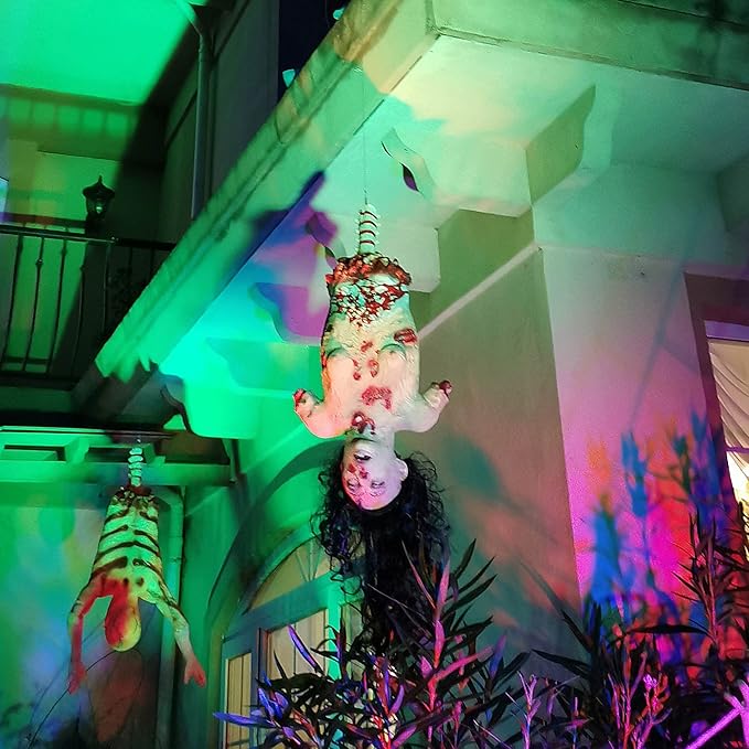 AW 32" Halloween Prop Limbless Woman Corpse Hanging Half Body Haunted House Party Yard Outdoor Decoration 2025-Ruum Studio Home