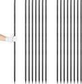 Rebar Stakes 48 inches 16-Pack Concrete Form Stakes Straight 3/8" Diameter Rebar Ground Metal Stakes for Landscaping, Securing Fence, Garden Plants Support, Survey Markers and Securing Trees-Ruum Studio Home