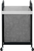 STO STO Laundry Hamper, 90L Rolling Laundry Sorter Cart with Removable and Washable Liner Bag, Rolling Clothes Hamper with Metal Handle for Laundry Room and Bedroom, Gray-Ruum Studio Home