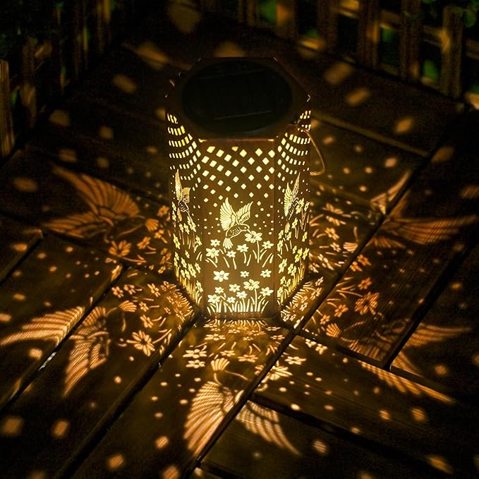 Birthday Gifts for Women Hummingbird Solar Lights Outdoor - Gifts for Mom, Mothers Day Gifts Solar Lanterns Outdoor Waterproof Garden Decoration for Outside, Outdoor, Patio, Yard, Lawn-Ruum Studio Home