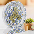 The Gears Clock Wall Clock Italy Collection with Moving Gears (Meta, 10 inch Round)-Ruum Studio Home