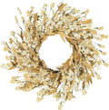 Artgar Fall Wreath, Fall Wreaths for Front Door, 24 in Fall Decor Floral Wreath, Door Wreaths for Front Door Outside All Season for Thanksgiving Home Indoor Outdoor Wall Decor (Wheat)-Ruum Studio Home