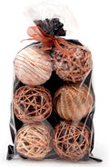 ANDALUCA Decorative Vase Filler Bag with Orbs, Balls (Rustic Copper)-Ruum Studio Home