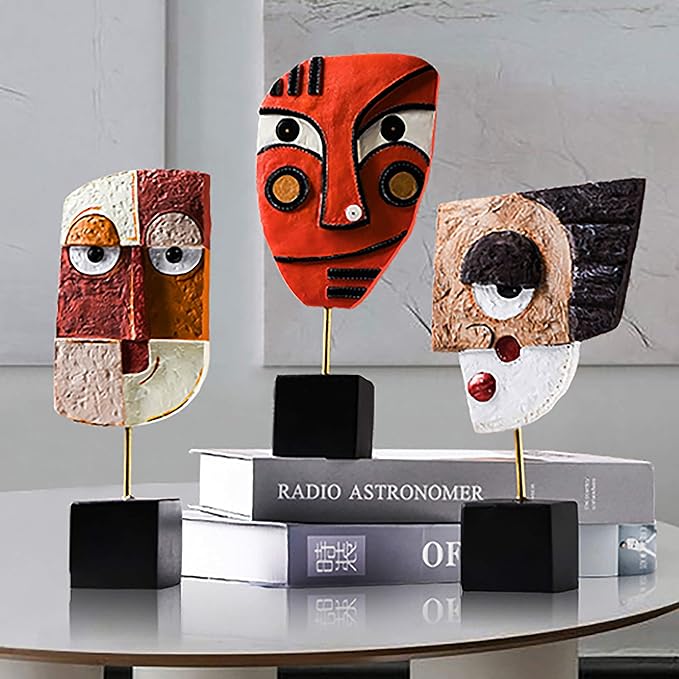 High Spirits - Handcrafted Resin Abstract Sculpture for Home Decor, Modern Book Shelf TV Stand, Living Room, Dining Room Table, Bedroom, Office Desktop, Cabinets Decorative Ornaments-Ruum Studio Home