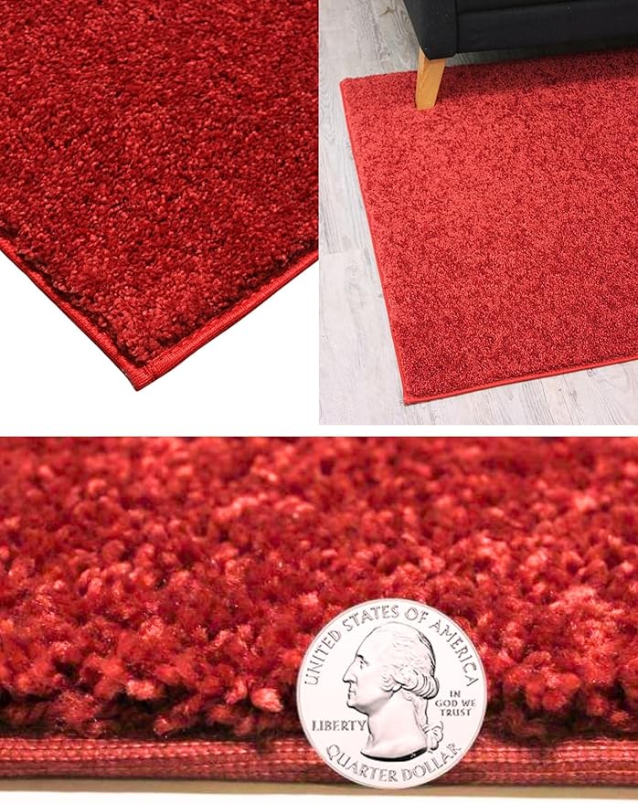 KOECKRITZ Soft and Colorful Kids Classroom Area Rugs (Passes Flammability Pill Test) Many Sizes and Bright Colors to Select from (6' x 8', Fire Engine)-Ruum Studio Home