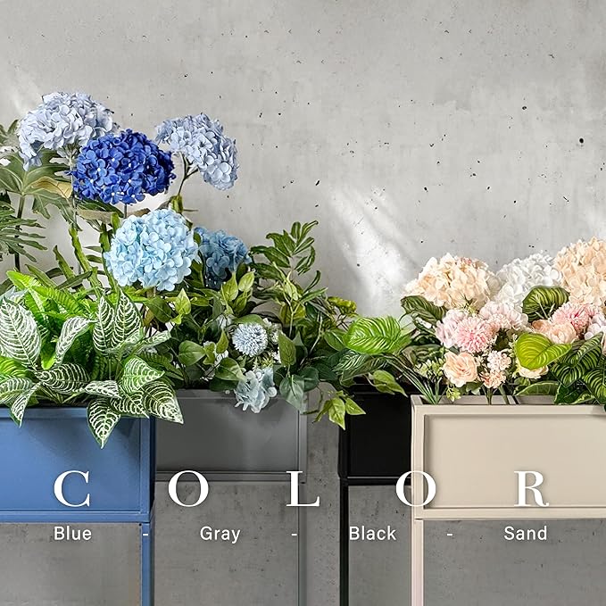 Cocoyard Elevated Planter Box - 28 Inch Durable Raised Garden Bed for Herbs and Flowers - Stylish Tall Rectangular Planter for Outdoor Plants for Patio Decor & Backyard Gardening-Ruum Studio Home