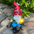 Solar Gnomes Decor Outside Mini Gnome Figurines Outdoor Solar Porch Patio Garden Miniatures Gnomes Decor Gift for Women Grandma Mother's Day Birthday-Ruum Studio Home