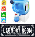 TidyFriend Laundry Detergent Holder with Laundry Room Rug Runner, Detergent Stand for Spill Protection, Non-Slip Runner Mat, and Stylish Room Organizer for Home & Laundry Spaces-Ruum Studio Home