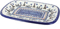 Blue Rose Polish Pottery Arctic Holiday Medium Rectangular Serving Platter-Ruum Studio Home