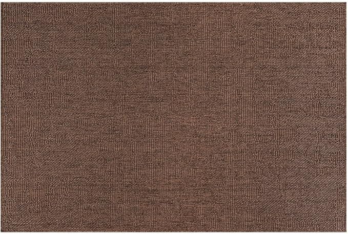 CAMILSON Easy Jute Rug 2x3, Indoor Outdoor Brown Color Fiber Area Rugs for Living Room and Kitchen Rug, Solid Boho Woven Design, Easy-Cleaning, Washable Outside Carpet Alfombras (2 x 3)-Ruum Studio Home