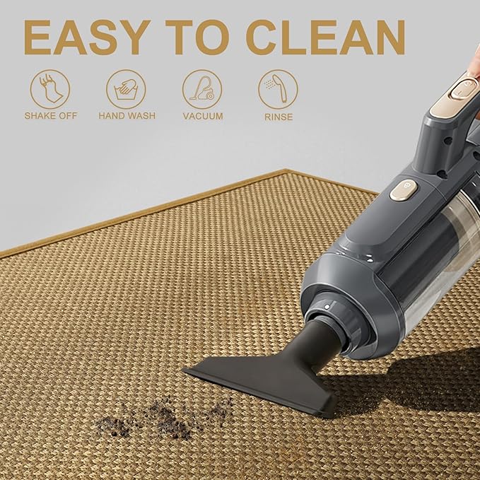 LEKEEPGO Door Mat 36"x59", Non Slip Door Mat Indoor Entrance, Rubber Backing Front Indoor Door mat Washable Absorbent Low-Profile Entryway Entry Resist Dirt Inside Door Mats, Light Brown-Ruum Studio Home