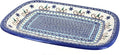 Blue Rose Polish Pottery Noel Nights Large Rectagular Serving Platter-Ruum Studio Home