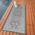 Keen Home Design Terrace Outdoor Runner Rug - 2x6 Washable Indoor/Outdoor Rug for Patio, Kitchen, Balcony, Beach, Garden, Deck and Porch, Size: 2'2"x5'7"-Ruum Studio Home