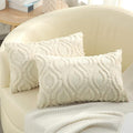 decorUhome Fall Throw Pillow Covers 12x20 Inch Set of 2, Soft Plush Decorative Faux Fur Beige Solid Couch Pillow Covers, Accent Farmhouse Neutral Lumbar Euro Pillow Cases for Sofa Bed Living Room-Ruum Studio Home