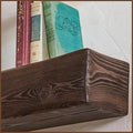 Handmade Fireplace Mantel Shelf 48", Extra Wide Rustic Wood Mantles for Over Fireplace, Wall Mounted Floating Mantel Shelves for Living Room Decor (Dark Walnut, 48Lx6Hx8D)-Ruum Studio Home
