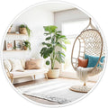 Fabuday White Round Mirror 30 Inch - Large Circle Mirror for Bathroom, Living Room, Hallway, Entryway, Matte Aluminum Frame Circular Mirrors for Wall Decor-Ruum Studio Home