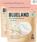 BLUELAND Oxi Laundry Booster Powder Refill 2-Pack, Clear Skies Scent, 50 Loads, 35.2 oz, Plastic-Free, Eco Friendly, Oxy Cleaner, Stain Remover-Ruum Studio Home
