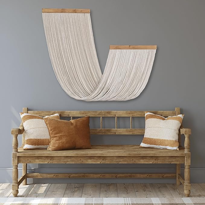 Knots & Beyond Macrame Wall Hanging Large, Boho Wall Tapestry, Bohemian Wall Decor, Fiber Wall Art-Ruum Studio Home