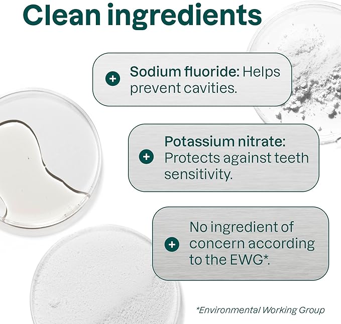 ATTITUDE Sensitive Toothpaste with Fluoride, Spearmint Flavor, Vegan & Cruelty-Free, Sugar-Free, Plant & Mineral-Based Ingredients, Clean Oral Care, 4.2 Oz-Ruum Studio Home
