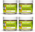Uncle Harry's Cinnamon Remineralizing Toothpaste | Natural Whitening Toothpaste Freshens Breath & Promotes Enamel | Vegan Fluoride Free Paste (4 pack)-Ruum Studio Home