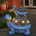 Large Turtle Solar Garden Outdoor Statues with Succulent and 6 LED Lights,Outside Solar Turtle Decor Art for Garden,Home,Lawn,Yard, Balcony Ornament-Ruum Studio Home