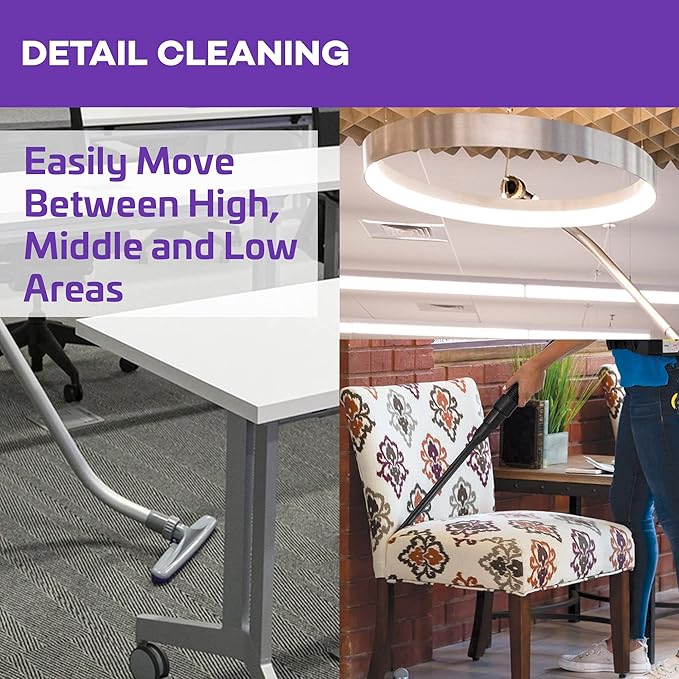 ProTeam GoFit 3 Commercial Backpack Vacuum with Xover Multi-Surface Telescoping Wand Tool Kit, 3 qt, Corded-Ruum Studio Home