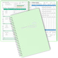 Wellness Planner & Fitness Log - Daily Diet & Health Journal with Weight Loss, Wellness Journal Notebook for Tracking Fitness, Sleep, Nutrition, Meal, Habits, A5(5.8 x 8.6 inch) (Green)-Ruum Studio Home