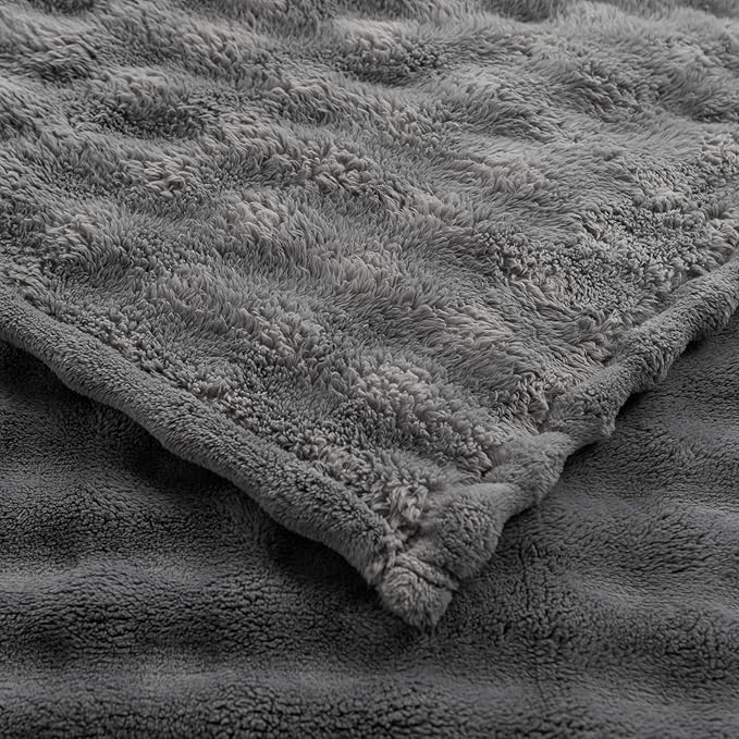 YUSOKI Luxury 3D Bubble Throw Blanket 2lb,All Ages,Home Decoration, (Grey,50 * 60inches)-Ruum Studio Home