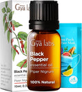 Gya Labs Black Pepper Essential Oil for Comfort - 0.34 Fl Oz - 100% Pure Natural Black Pepper Oil for a Soothing Aromatic Experience & Candle Making Scent-Ruum Studio Home